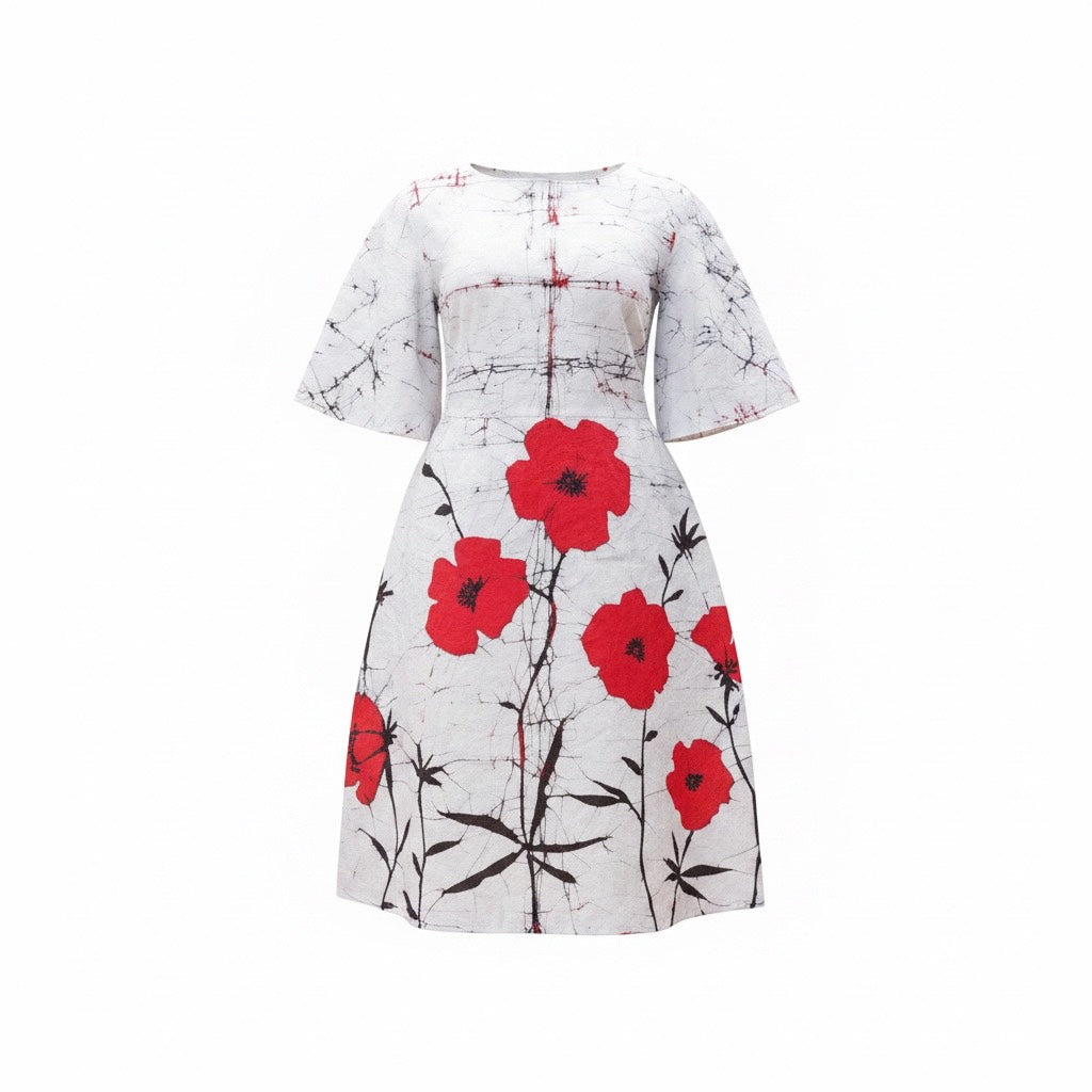 Bell Sleeve Poppy Dress